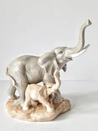 Porcelain Figurine Elephant Spain - Etsy
