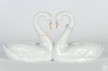 Sold at Auction: Lladro, Lladro Spanish Porcelain Swan & Swallow Sculptures