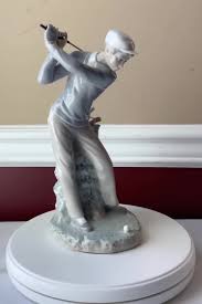Vintage Lladro Young Man Golfer Porcelain Figurine, 11" Tall, Hand Made in Spain - Etsy Canada