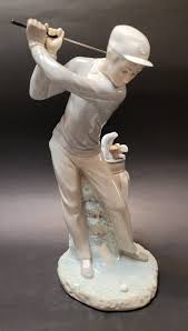 Lladro Golfer Man Figurine. # 4824. Great Condition. 11". No Box. - Etsy