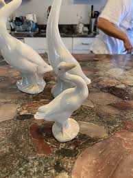 4 Nao by Lladro Spain SWAN Glazed Figurines Beautiful ...