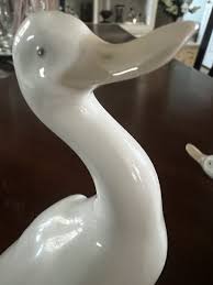 2 Vintage Nao Spain Lladro Porcelain Geese Figurines | eBay