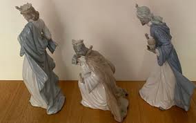 Porcelain Nativity Set by Nao for Lladro, 1990s, Set of 8 for sale at Pamono