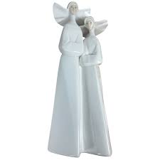 Large Lladró porcelain figurine of two nuns | eBay