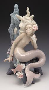 Sold at Auction: Lladro Ocean Beauty Mermaid Figurine.