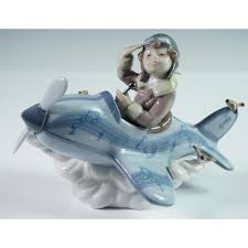 Sold at Auction: Lladro Porcelain Figurine, Over The Clouds ...