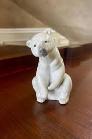 Lladro Resting Polar Bear Porcelain Figurine; Lladro Polar ...