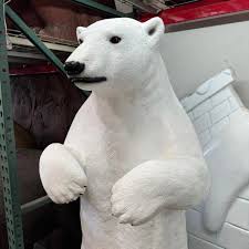 Arctic Polar Bear Standing Life Size Statue Display Prop ...