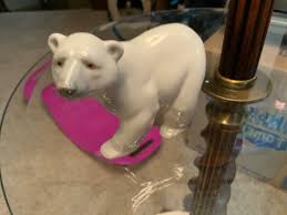 LLadro Beautiful Standing Bear Daisa 1977 Made In Spain grey ...