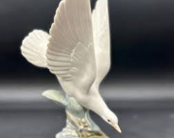 Lladro Turtle Dove Figurine Porcelain Dove Collectible Spain ...