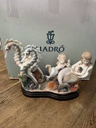 AS IS NEW Lladro "Underwater Journey" Large Mermaids ...
