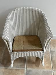 Off-White Wicker Childs Antique White Wicker Rocking Chair ...