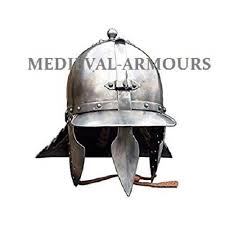 Medieval Helmet 17th Century with Liner Silver Larp ...