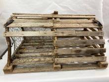 Sold at Auction: 30" Primitive Lobster trap