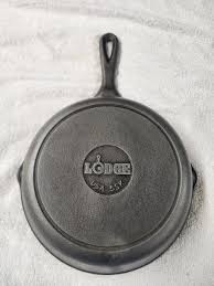 Vintage Lodge USA 5SK Cast Iron Skillet Frying Pan 8 Inch ...