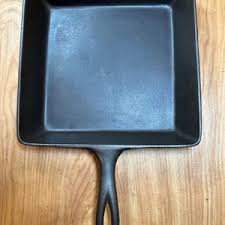 Square Cast Iron Skillet - Lodge Unmarked Size #8 - Etsy