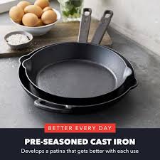 Bobby Flay by GreenPan – 4-Piece Pre-Seasoned Cast Iron ...