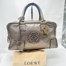 Loewe Amazona 28 Leather Handbag Anagram Small Satchel Top ...