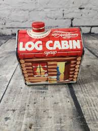 VTG Log Cabin Syrup Tin 100 Year Anniversary 1887-1987 USA home kitchen decor | eBay