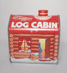 Vintage Log Cabin Syrup Tin Cans 24 oz 100th Anniversary 1887-1987 Empty | eBay