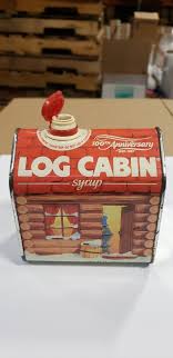 Vintage 1987 Log Cabin 100th Anniversary Commemorative Souvenir Tin | eBay