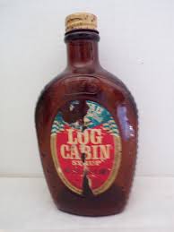 Vintage Log Cabin Syrup Special Collectors Flask, Glass ...