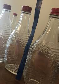 Vintage Log Cabin Red Lids “quilted” Syrup & Clear ? Whiskey Or Syrup Bottle Lot | eBay