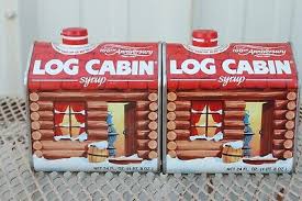 VINTAGE 1980'S SET OF 4 LOG CABIN SYRUP TINS EMPTY ~~~ | eBay