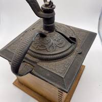 Vintage Antique Wood Coffee Bean Burr Grinder | Mercari