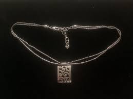 Vintage Brighton Contempo Rectangular Pendant Necklace - Etsy