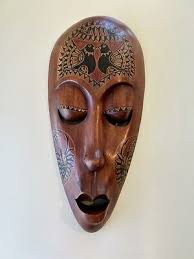 Old Tribal Mask Decoration Decorative Mask Hand Carved ...