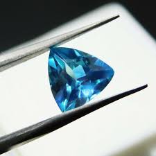 2 Ct Natural Montana Sapphire Trillion Cut Certified Loose Gemstone Royal Color | eBay
