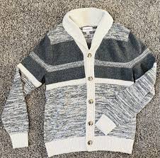 Goodfellow & Co Gray Patterned Long Sleeve Cardigan Size: S ...
