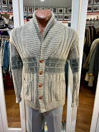 90's Gray Cardigan With Chest Panel By London Fog – Hamlets ...