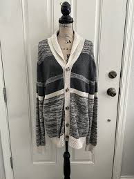 Goodfellow Women's Gray/Beige Oversized Cardigan Sweater -L ...
