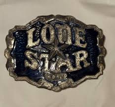 1975 LONE STAR BEER BRASS BELT BUCKLE BUILT IN BOTTLE OPENER ...