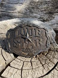 lone star beer belt buckle products for sale | eBay