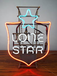 Vintage 1970s Advertising Sign Lone Star Beer Working Neon Light Texas – Yesteryear Essentials