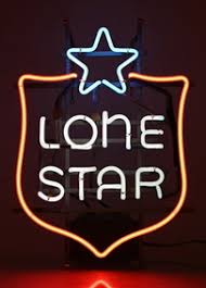 Lone Star Beer 1970's Shield Neon Sign