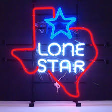 Queen Sense 17"x14" Texas Lone Stars Neon Sign Man Cave Handmade Neon Light 117TLSWB - Walmart.com