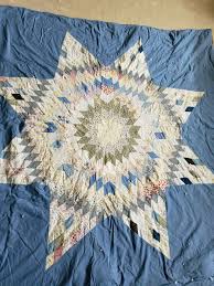 Antique Handmade Hand Sewn Star Quilt 67" x 71" 1800's | eBay