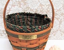 Vintage 1994 LONGABERGER BASKET Jingle Bell Christmas With ...