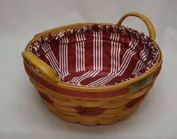 Longaberger 1999 Christmas Collection Red Popcorn Basket Combo | eBay