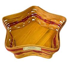 Longaberger Christmas Collection 2001 Ed Red Shining Star Basket Liner Protector | eBay