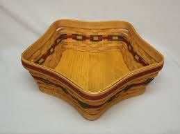 Longaberger 2001 Holiday Hostess Red Shining Star Basket Combo | eBay