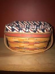 LONGABERGER 1996 All American PATRIOT basket combo - L, Prot ...
