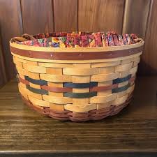 Longaberger | Accents | Vintage Longaberger Shades Of Autumn 995 Apple Basket Fall Thanksgivi | Poshmark