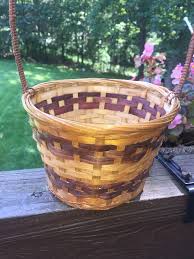 Antique Primitive LONG HANDLE Basket South Carolina ...