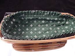 1993 Longaberger Bread basket EXCELLENT CONDITION WITH CLOTH LINER | eBay Australia