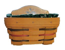 Vintage 1997 Longaberger Bread Basket 2 Protectors Fabric ...